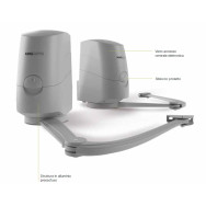 MOTORE KING MODUS 280MA 24V IRREVERSIBILE PER CANCELLO BATTENTE ANTA 2,8 MT 300 Kg