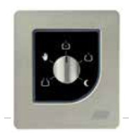 SELETTORE MULTIFUNZIONE ROTATIVO RIB VIA CAVO DA PARETE A INCASSO IP54