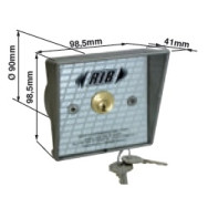 SELETTORE A CHIAVE RIB DA INCASSO PER AUTOMAZIONE CANCELLI SERRANDE E PORTE