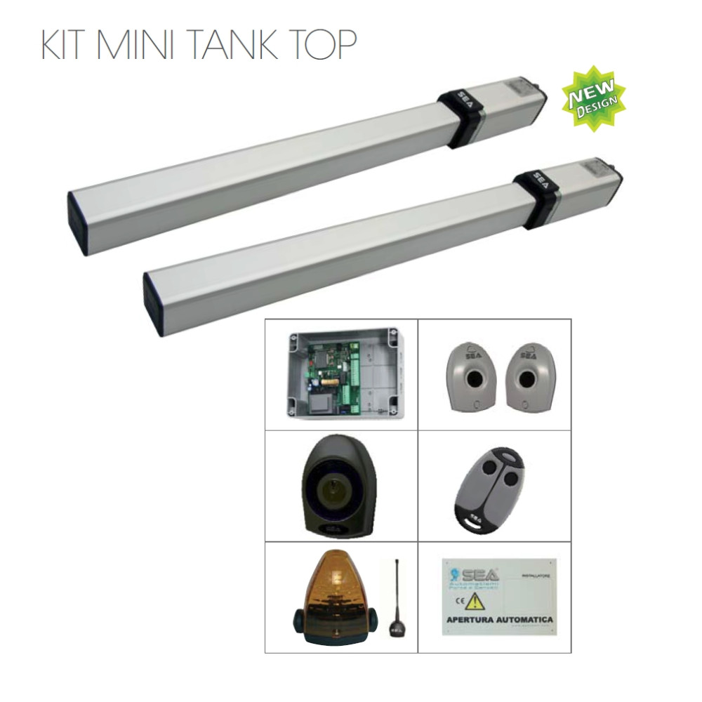 KIT SEA MINI TANK AC TOP OLEODINAMICO PER ANTE FINO A 1,8 MT MAX 400KG CON SNODO