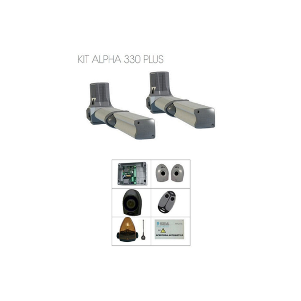 KIT ALPHA 330 PLUS SEA ELETTROMECCANICO PER ANTE FINO  3.3MT PESO MAX 330 KG