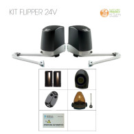 KIT FLIPPER DOUBLE 24V SEA BRACCIO ARTICOLATO PER ANTE FINO A 2 MT MAX 200KG