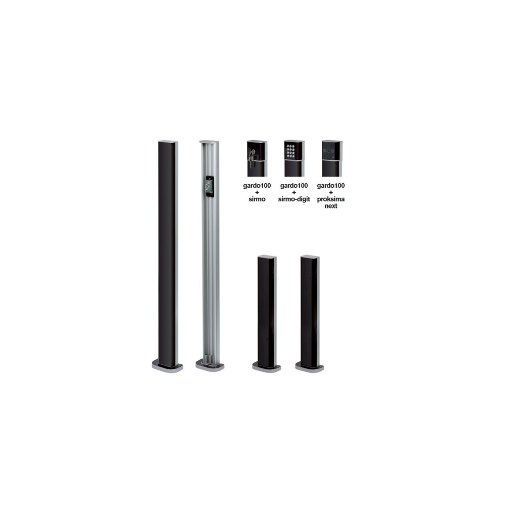 COPPIA DI COLONNINE 50cm V2 TOWER 50 IN ALLUMINIO PER FOTOCELLULE ED ACCESSORI