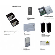 KIT AUTOMAZIONE INTERRATO V2 VULCAN 24V PER CANCELLO 2 ANTE BATTENTE FINO 3,5Mt