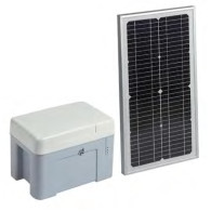 KIT ALIMENTAZIONE SOLARE V2 ECO LOGIC COMPLETO BOX BATTERIA E PANNELLO DA 20W