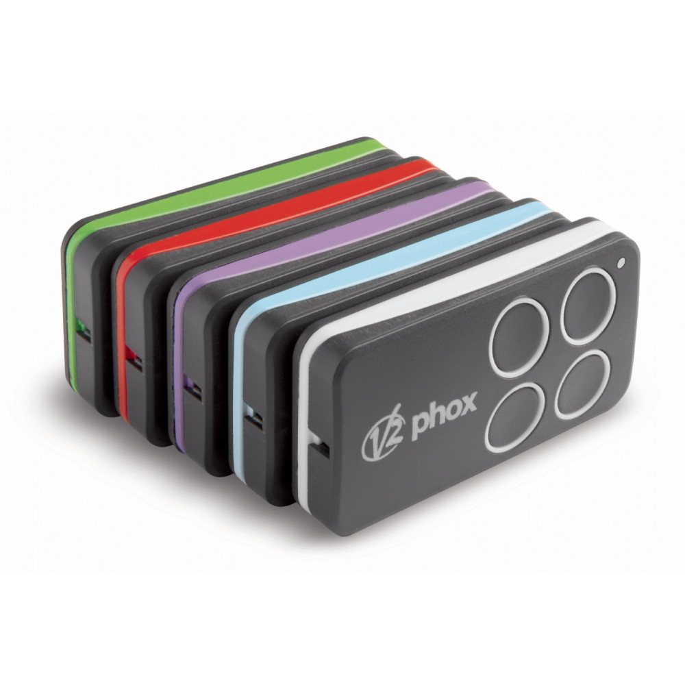 RADIOCOMANDI MULTICOLOR SET DA 10 PEZZI V2 PHOX 4P MC 433.92 MHz PROGRAMMABILE