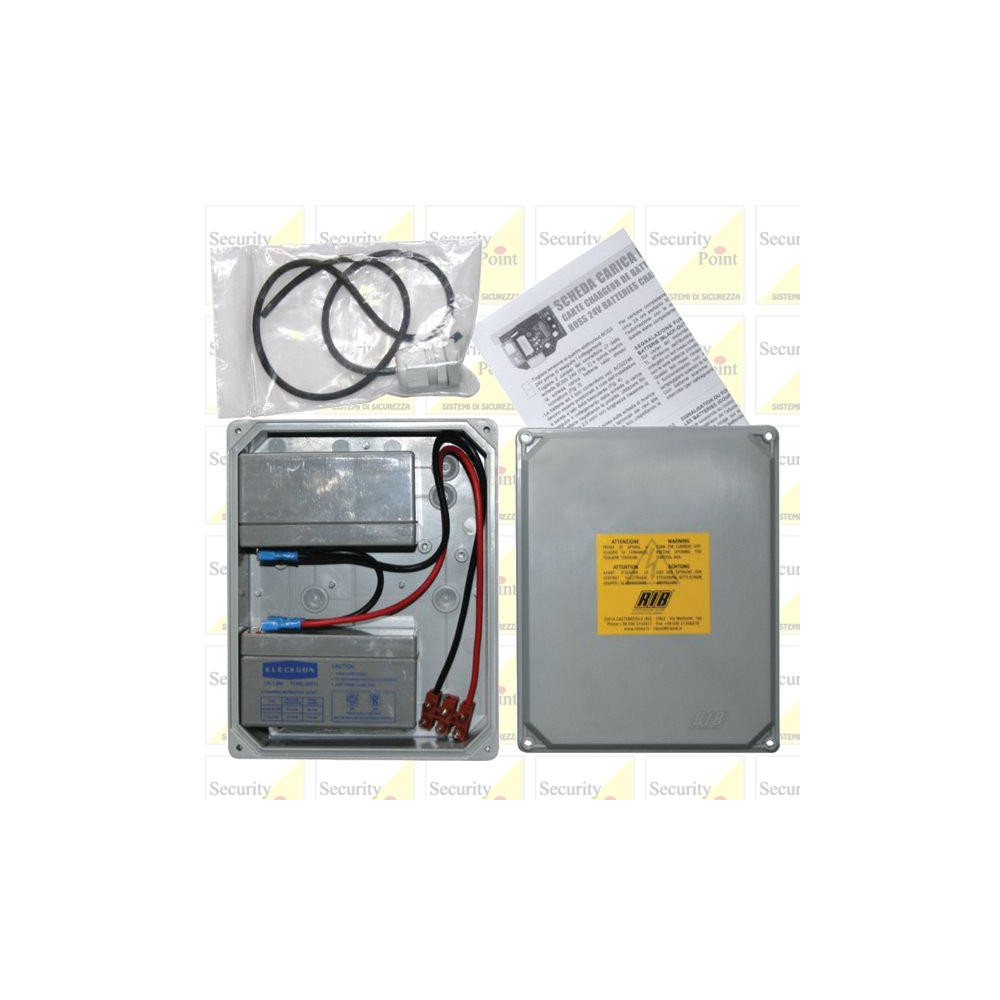 CONTENITORE CON BATTERIE PER MOTORE RIB BOSS 24V PORTE BASCULANTE