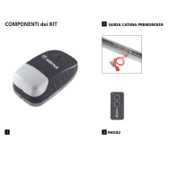 KIT COMPLETO X PORTE SEZIONALI E BASCULANTI AZIMUT 2 V2 32B012 8 Mq MAX 50 KG