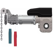 DITEC NRG90TXF PORTE SEZIONALI INDUSTRIALI BILANCIATI TRIFASE MANUALE CATENA 90Nm