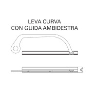 Leva curva con guida ambidestra e pattino BUONGIORNO APRIMATIC