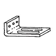 Supporto di sostegno in alluminio anodizzato,argento APRIMATIC