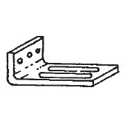 Supporto di sostegno in alluminio anodizzato,argento APRIMATIC