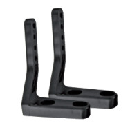 Staffe SLIM per attuatori elettromeccanico O2M Nere APRIMATIC