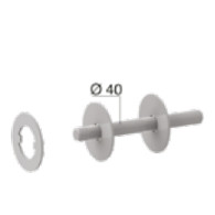 KIT ALBERO / FLANGIA MISURE EUROPEE IN mm Ø133 x 4 ACCESSORIO KING GATES RING XL