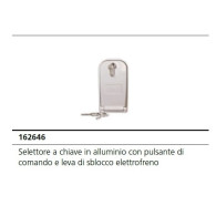 SELETTORE A CHIAVE IN ALLUMINIO E LEVA SBLOCCO ELETTROFRENO PER V2 AGON  