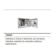 SELETTORE A CHIAVE IN ALLUMINIO CON SERRATURA TUBOLARE PULSANTE E SBLOCCO V2 AGON 