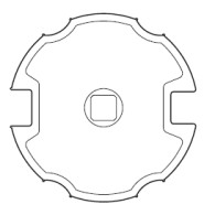 Adattatore Ogiva per rullo 78 mm serie 45 (SMS-CMS) APRIMATIC