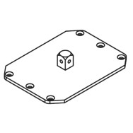 Perno quadro Revolux 45M serie 45 (CMS) APRIMATIC confezione 2 pezzi