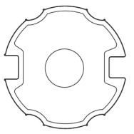 Adattatore Ogiva per rullo 85 mm per serie 59 (SMS-CMS) APRIMATIC