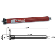 Motore tubolare APRIMATIC 59S-80 80Nm per tapparelle e tende da sole 