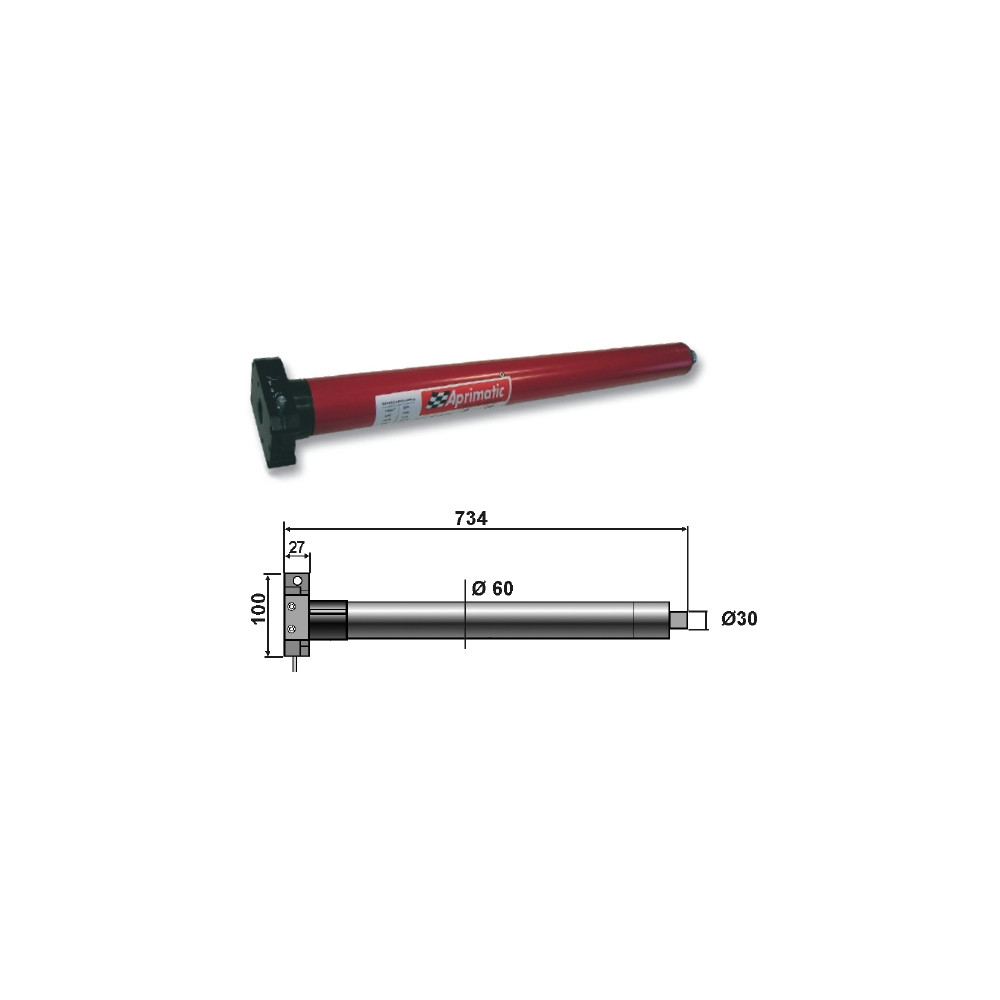MOTORE TUBOLARE APRIMATIC 59M-120 120Nm per tapparelle e tende da sole 