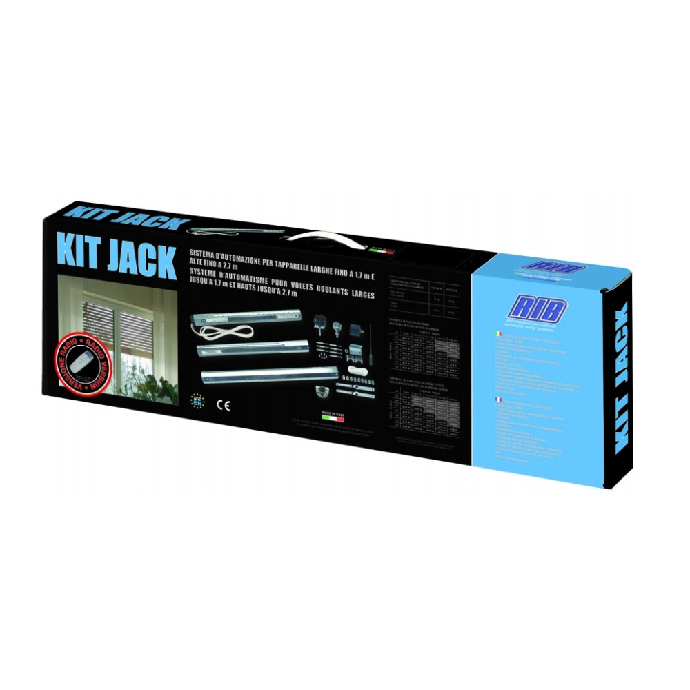 KIT MOTORE TUBOLARE TAPPARELLE RIB JACK RADIO 30 SS CON TELECOMANDO FINO A 30KG