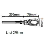 OCCHIOLO 200*70*35 ACCESSORIO TEKNOS PER TENDE DA SOLE