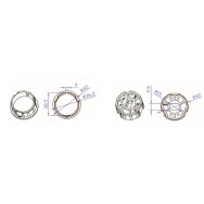 CORONA E PULEGGIA OGIVA PIATTA PER MOTORI TEKNOS T35 