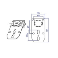 SUPPORTO per SROTOLAMENTO Tapparella TEKNOS 