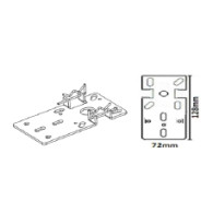 SUPPORTO Verticale asolato per Motore LUX -T TEKNO'S