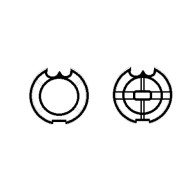 CORONA E PULEGGIA PER MOTORI TEKNO'S  Ø 45mm PER RULLO Ø73 Fitesol DO