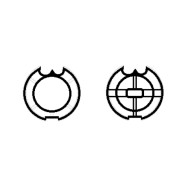 CORONA E PULEGGIA PER MOTORI TEKNO'S  Ø 45mm PER RULLO Ø85 Fitesol DO