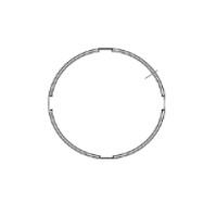 ADATTATORE PER CORONA SPESSORE DI COMPENSAZIONE PER MOTORI TEKNO'S Ø 45mm