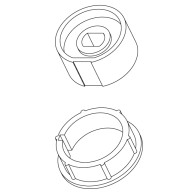 PULEGGIA E CORONA TONDO DIAMETRO  50MM TUBOLARI