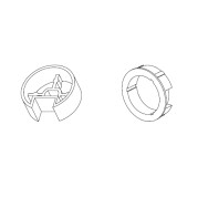 CORONA E PULEGGIA TONDA DEPRAT DIAMETRO 62MM  PER MOTORIDUTTORI TUBOLARI