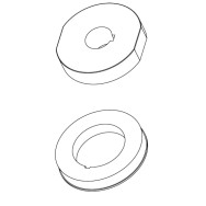 CORONA E PULEGGIA TONDO DIAMETRO 103MM PER MOTORIDUTTORI TUBOLARI DIAMETRO 59MM