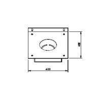 PIASTRA CON CASSETTO COMPATIBILE CON 163513 ACCESSORIO PER MOTORIDUTTORI TUBOLARI V2 MATIXM550