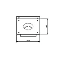 PIASTRA CON CASSETTO COMPATIBILE CON 163513 ACCESSORIO PER MOTORIDUTTORI TUBOLARI V2 MATIXM550