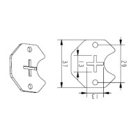 STAFFA DA PARETE MOTORIDUTTORI TUBOLARI DIAMETRO 35mm 