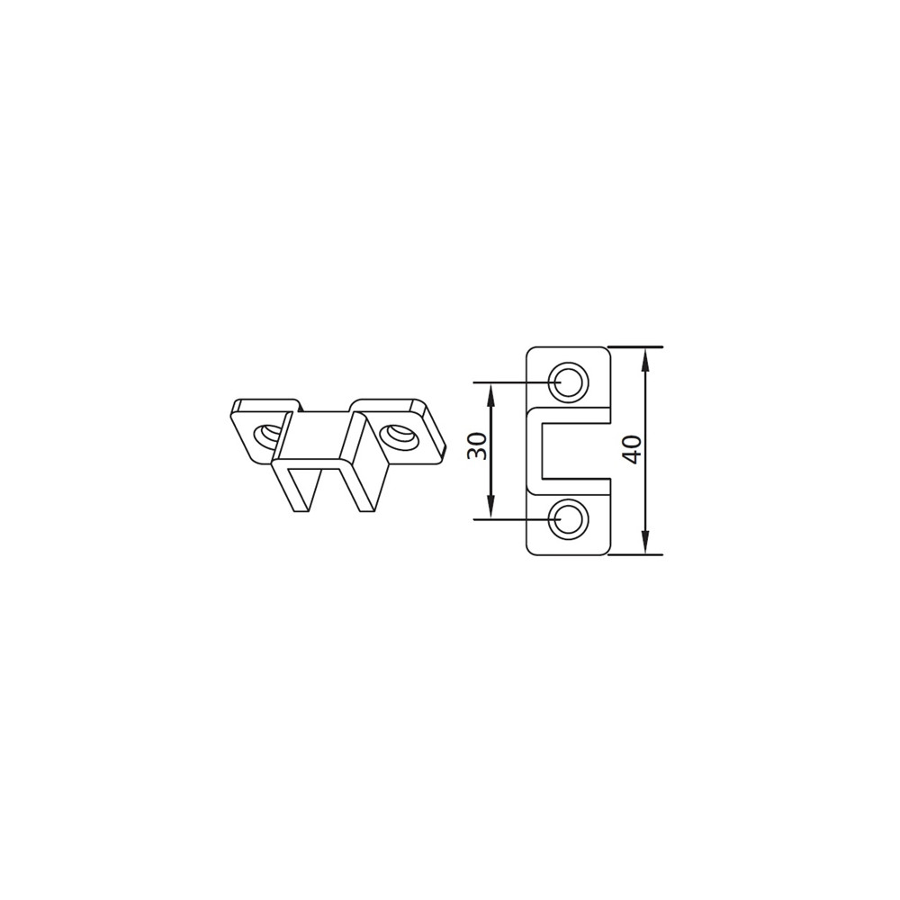 SUPPORTO PER MOTORIDUTTORI TUBOLARI DIAMETRO 35MM 