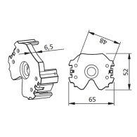STAFFA AGGANCIO RAPIDO PER MOTORIDUTTORI TUBOLARI DIAMETRO 45mm Confezione 10 pezzi