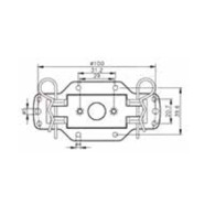 Staffa da cassonetto accessorio per motoriduttori tubolari v2 163490