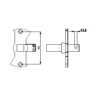 Adattatore per MATIX 60 Nm e MATIX SRP per motoriduttori Ø45 v2 163512