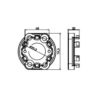 Adattatori compatibili con testa a stella Staffa a stella in alluminio Max 50Nm motoriduttori Ø45 v2