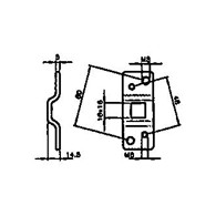 ART.3035 Staffa da parete per motoriduttori tubolari Ø55 v2 163482
