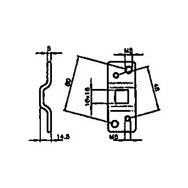 ART.3035 Staffa da parete per motoriduttori tubolari Ø55 v2 163482