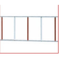 SIEPE IN ALLUMINIO DITEC QIKGR L2000mm ROSSO/BIANCO PER BARRIERE QIK