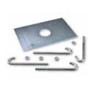 Base di ancoraggio 163687 (1 set incluso con NUUR4) accessorio KING GATES NUUR4