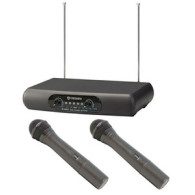 Kit Radiomicrofono 2 canali ad impugnatura senza filo 