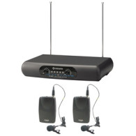 Kit Radiomicrofono 2 canali Lavalier capsula professionali 